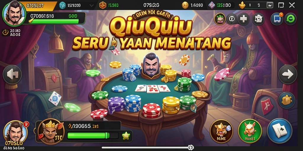 Tampilan gameplayQiuQiu yang menarik dan menantang.