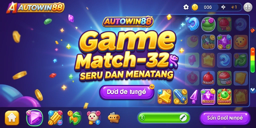 Gameplay seru AUTOWIN88 dalam mengatasi level Match-3.