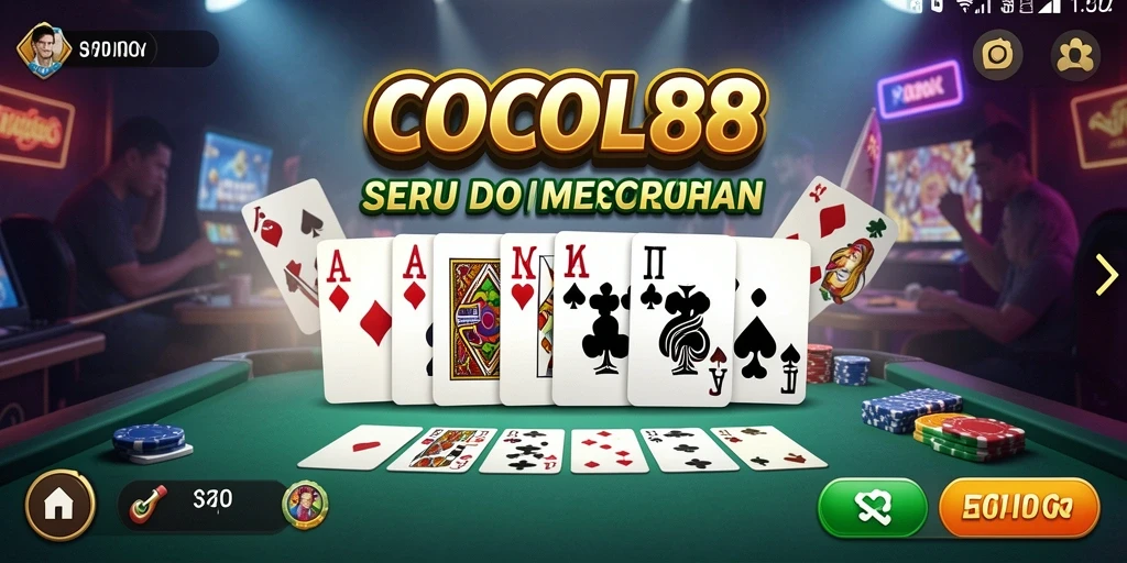 Screenshot gameplay Domino COCOL88 yang menarik dan penuh strategi.