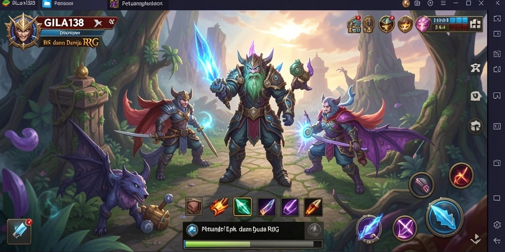 Screenshot dari gameplay GILA138 yang menunjukkan pertarungan epik dan grafis yang menawan.