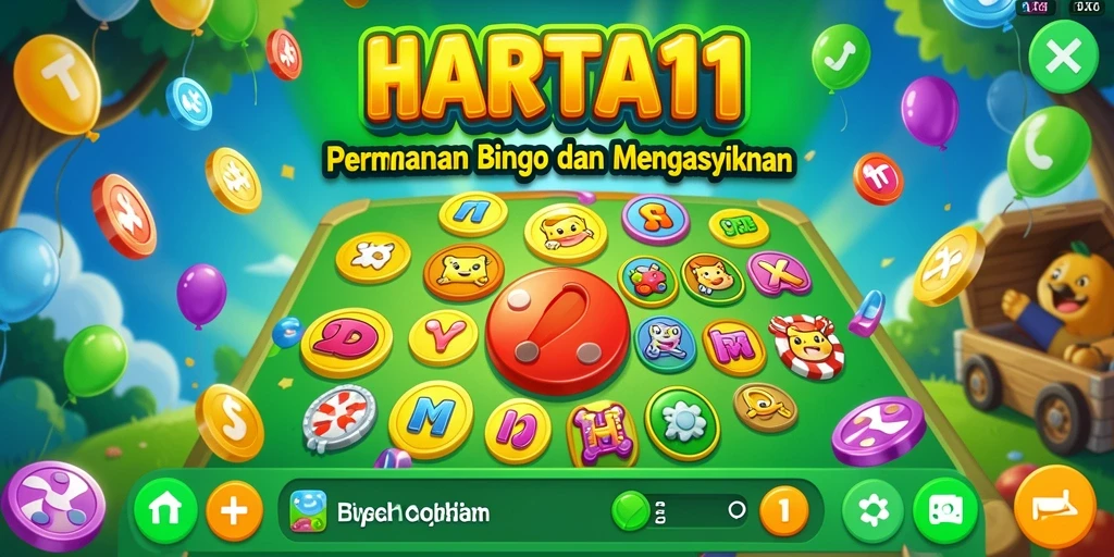 Screenshot utama HARTA11 menampilkan gameplay Bingo yang menarik dan seru.