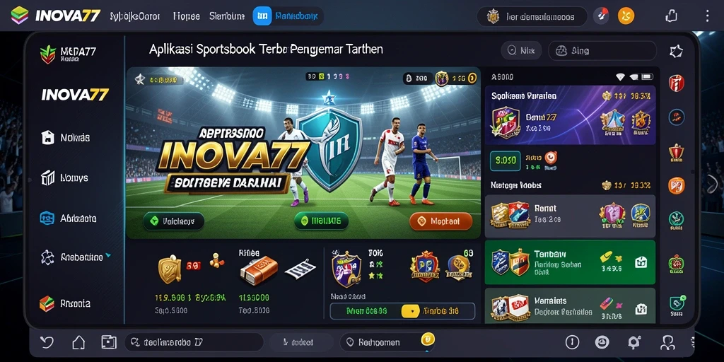 Tampilan menarik dari gameplay Sportsbook di INOVA77.