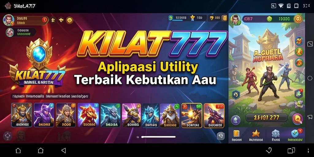 Screenshot KILAT777 menampilkan antarmuka pengguna yang intuitif dan fitur pengingat.
