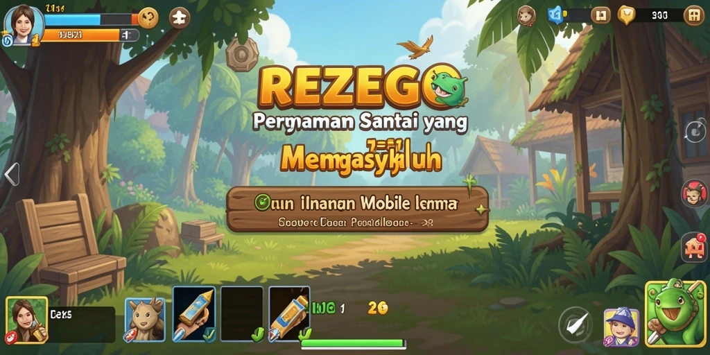 Tangkapan layar gameplay REZEGO yang menampilkan aksi menarik.