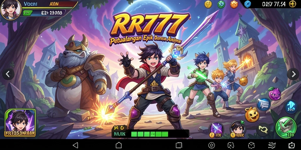 Tampilan gameplay yang mendalam dan interaktif dalam RR777.
