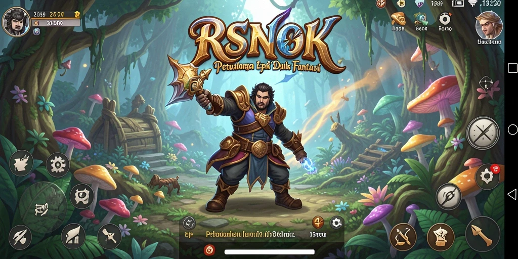Screenshot gameplay RSNOK yang penuh aksi dan petualangan.