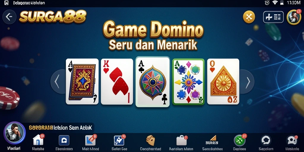 Screenshot gameplay SURGA88 yang menunjukkan aksi seru permainan Domino.