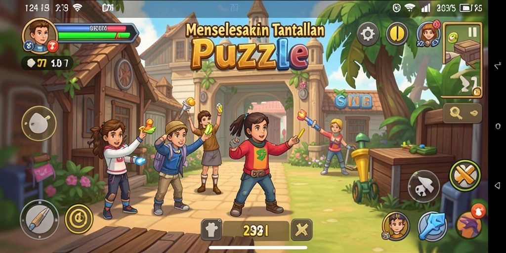 Tampilan gameplay T6 yang memikat dengan teka-teki menarik.