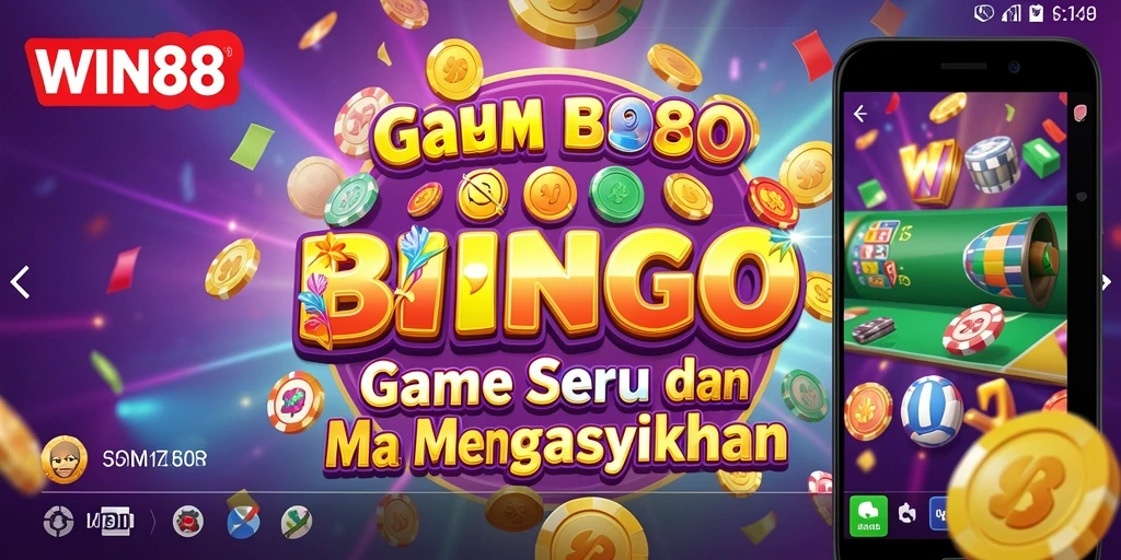 Tampilan gameplay Bingo yang dinamis dan menarik di WIN88.